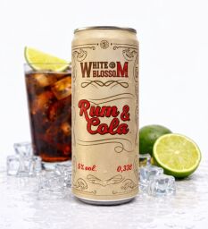 White Blossom Rum & Cola - 330 ml, Plech